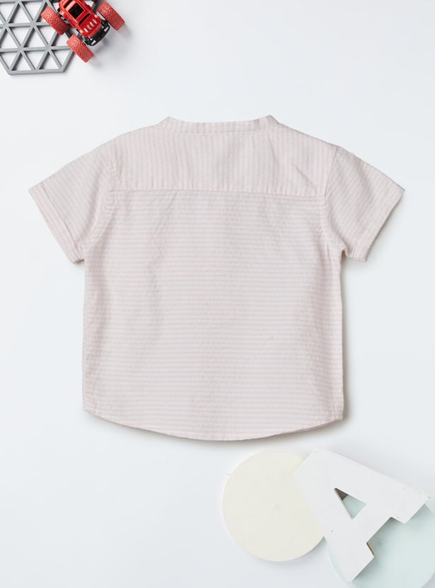 Boys Striped Shorts Set