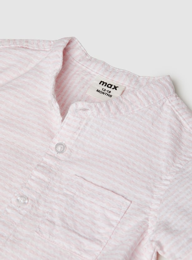 Boys Striped Shorts Set