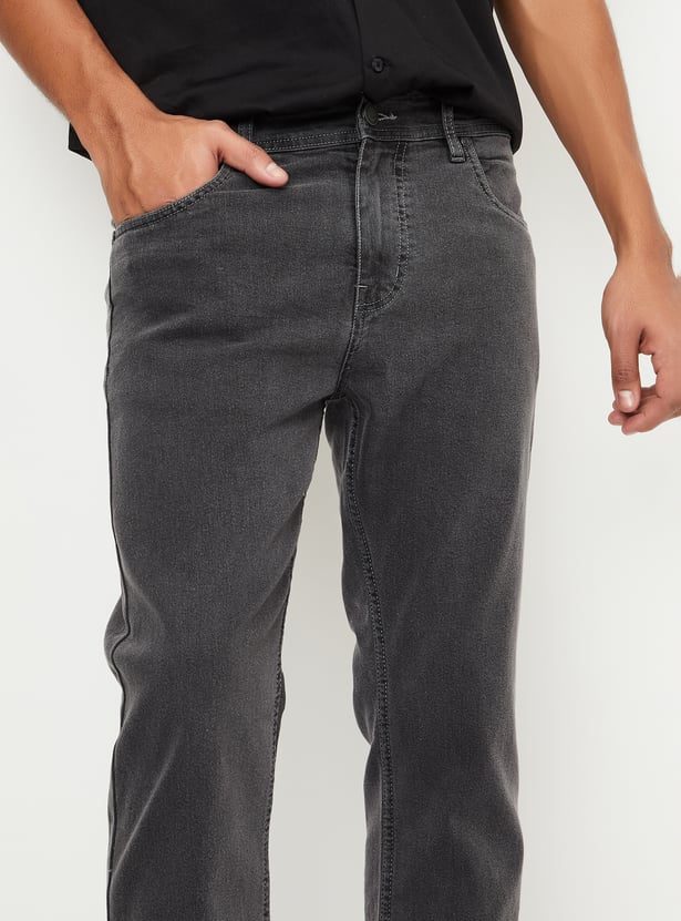 Men Rinsed Regular Fit Jeans