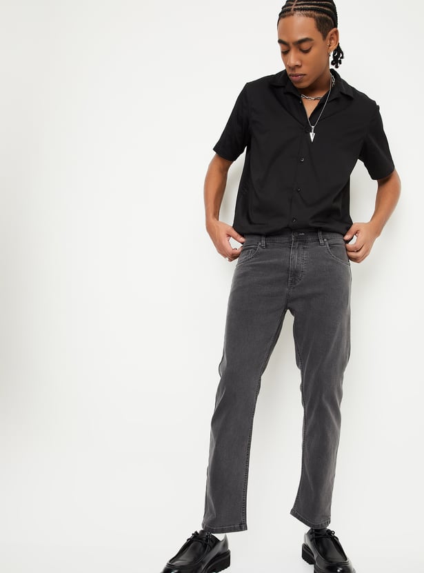 Men Rinsed Regular Fit Jeans