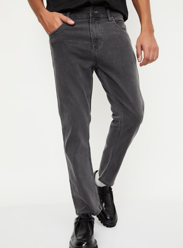 Men Rinsed Regular Fit Jeans