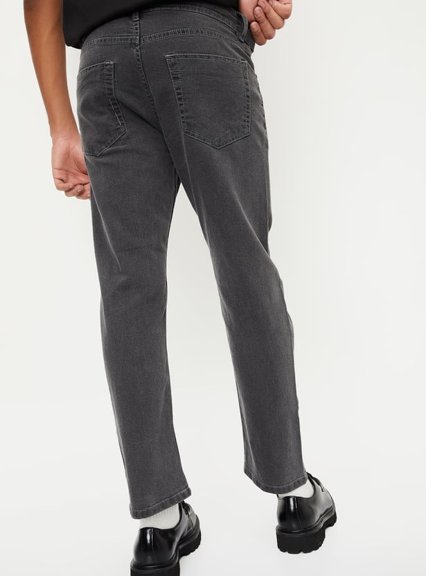 Men Rinsed Regular Fit Jeans