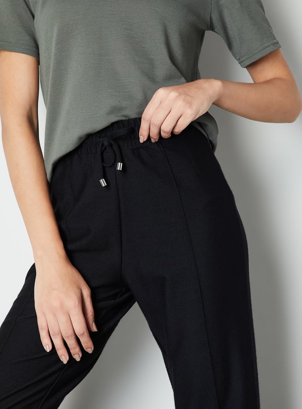 Women Textured Trousers