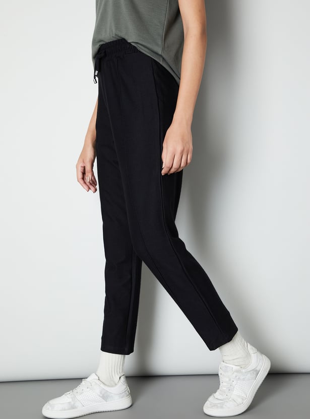 Women Textured Trousers