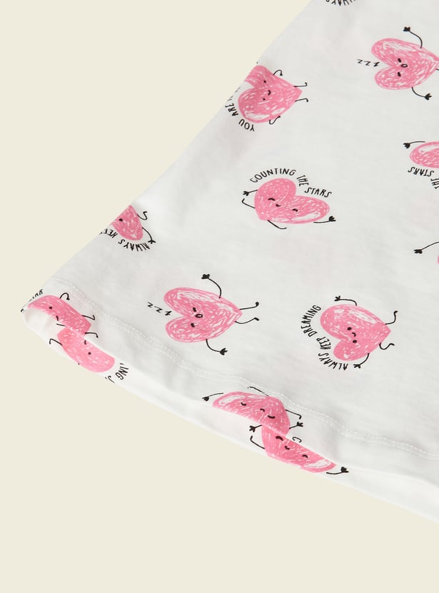 Girls Printed Sleepwear Set