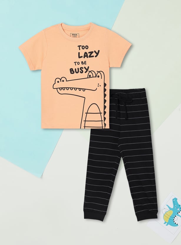 Boys Printed Sleepwear Set
