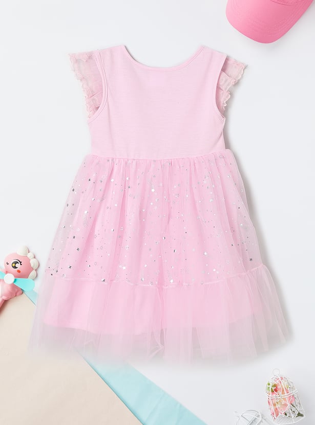 Girls Embellished Fit and Flare Dress