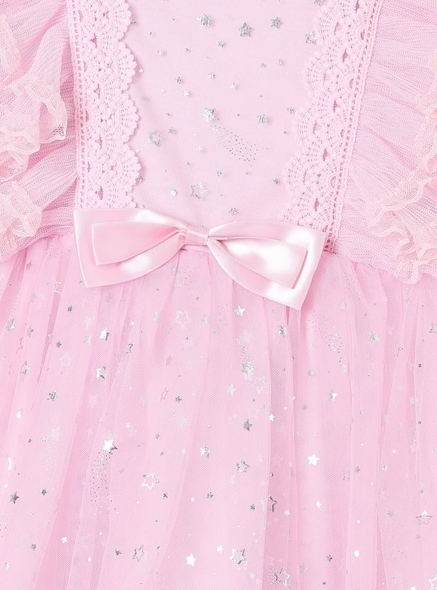 Girls Embellished Fit and Flare Dress