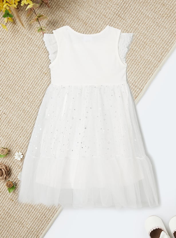 Girls Embellished Fit and Flare Dress