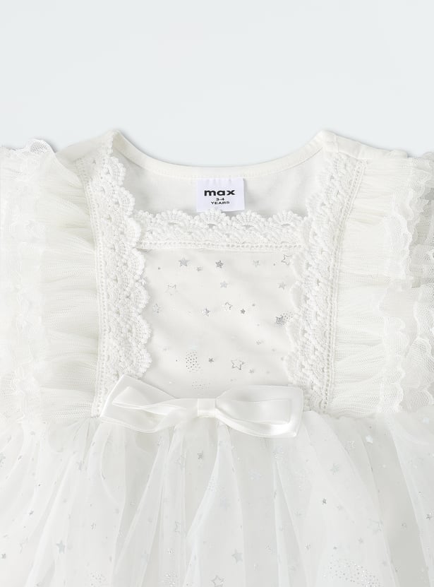 Girls Embellished Fit and Flare Dress