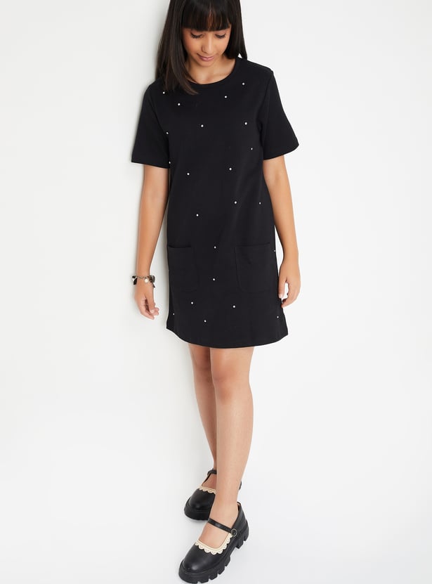 Girls Embellished Shift Dress