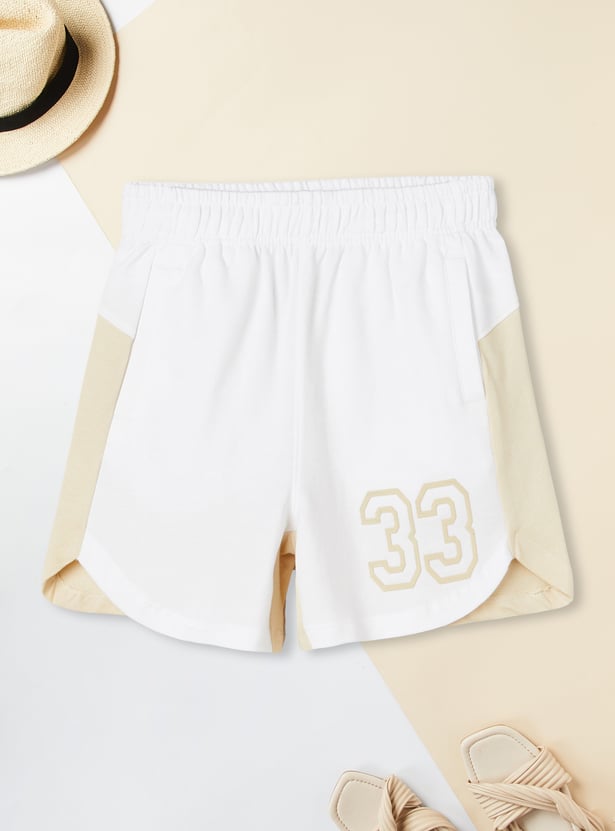 Girls Printed Shorts Set