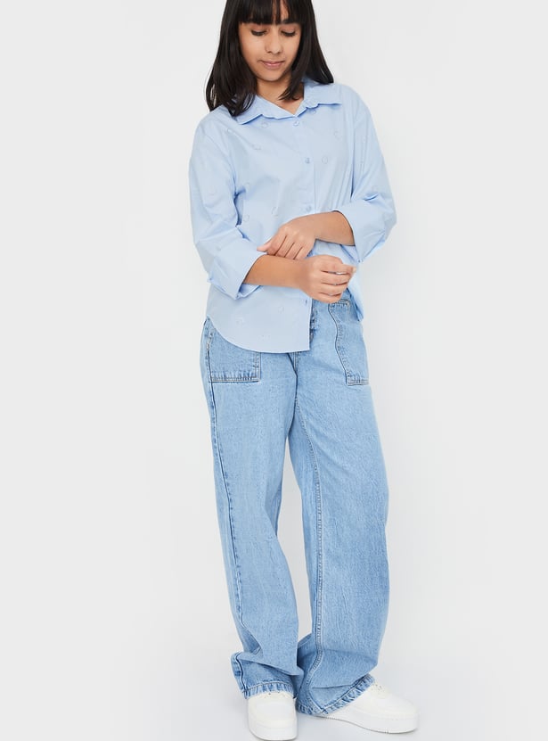 Girls Embellished Shirt