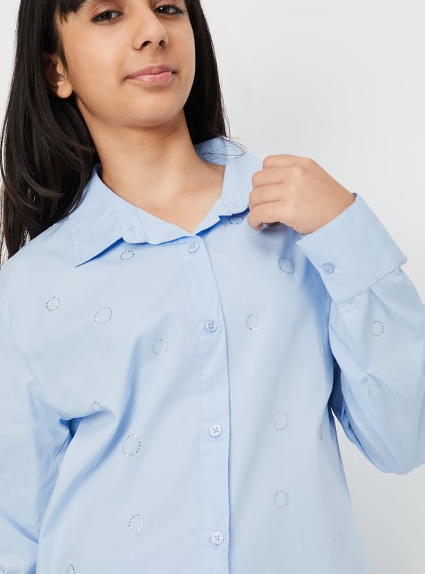 Girls Embellished Shirt