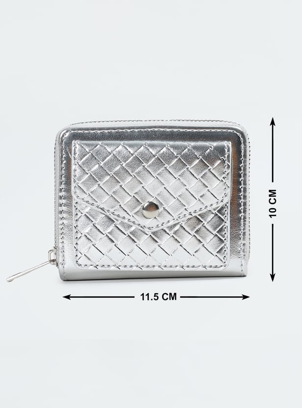 Women Metallic Finish Clutch