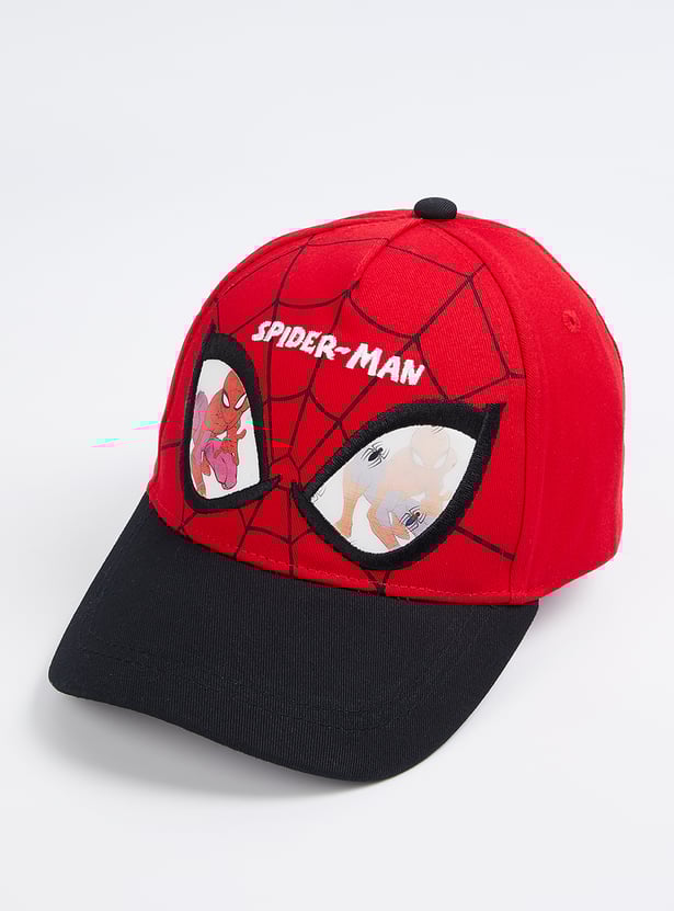 Boys Spiderman Print Baseball Cap