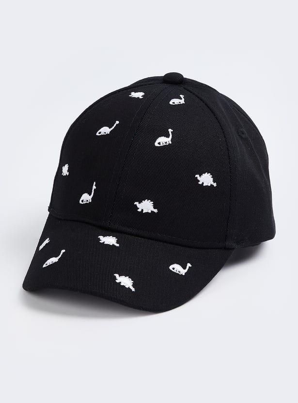 Boys Dino Embroidered Baseball Cap