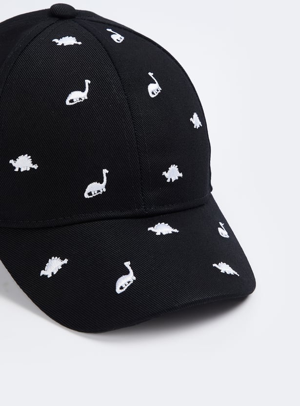 Boys Dino Embroidered Baseball Cap