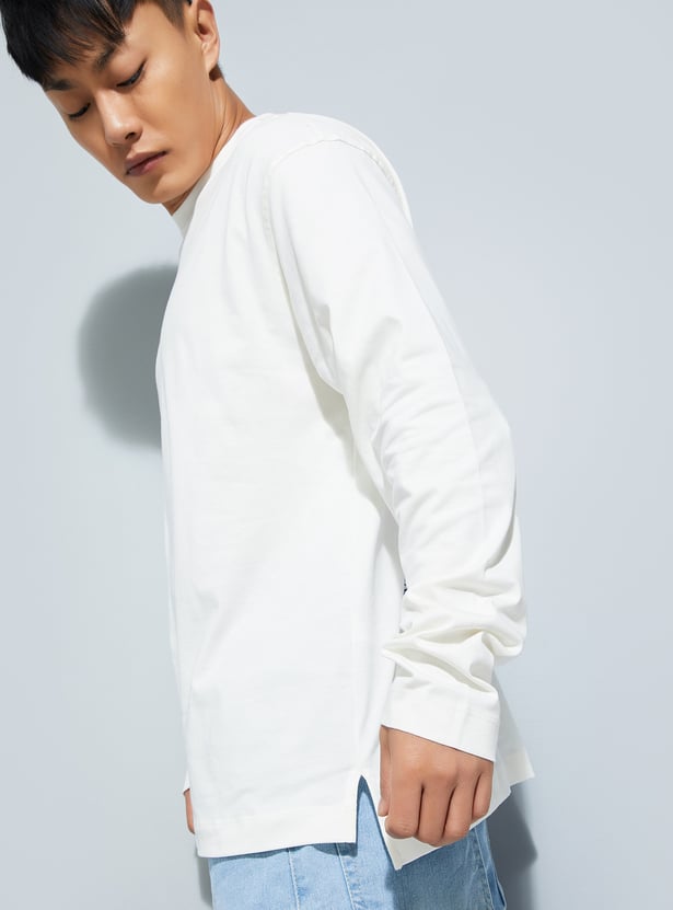 URB_N Men Back Print Oversized T-shirt