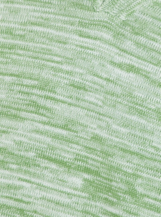 URB_N Men Knit Oversized Polo T-shirt