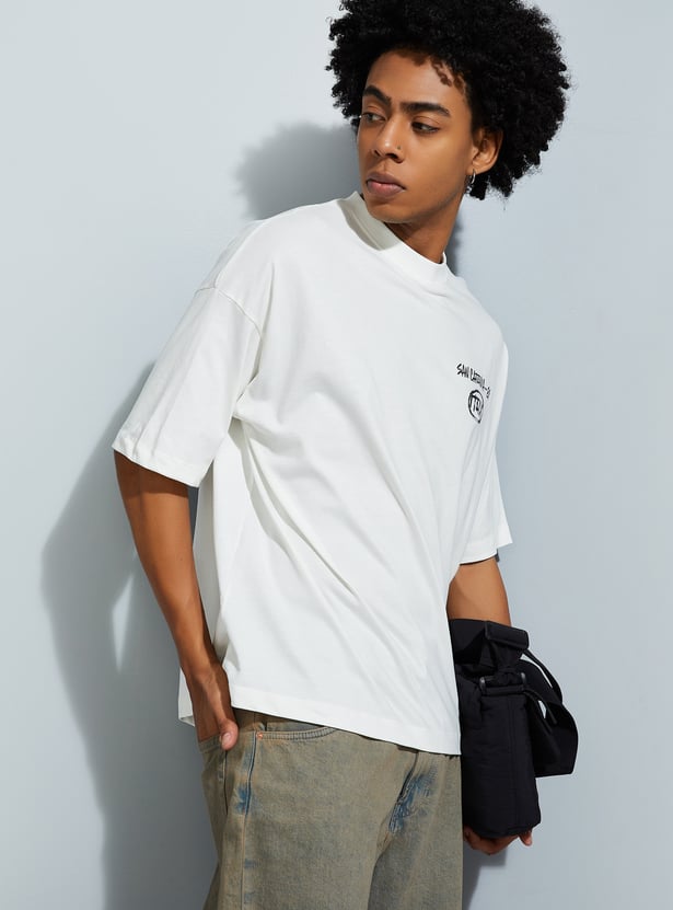 Buy URB_N Men Back Print Oversized T-shirt Online at just Rs