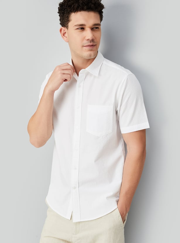 Men Striped Slim Fit Shirt