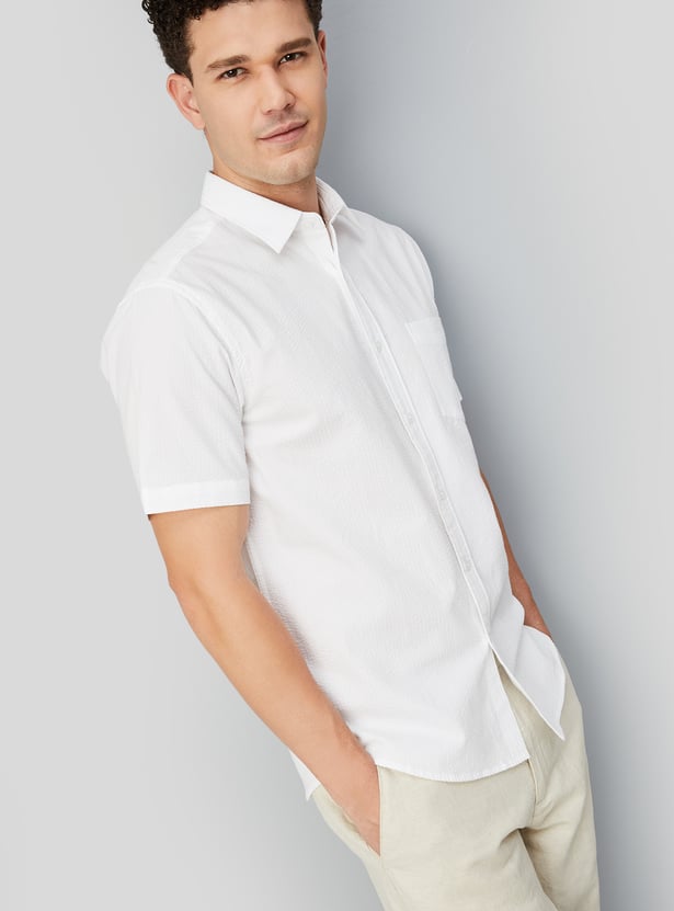 Men Striped Slim Fit Shirt