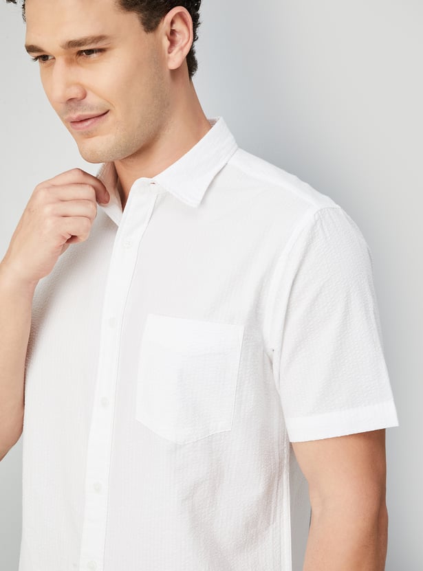 Men Striped Slim Fit Shirt