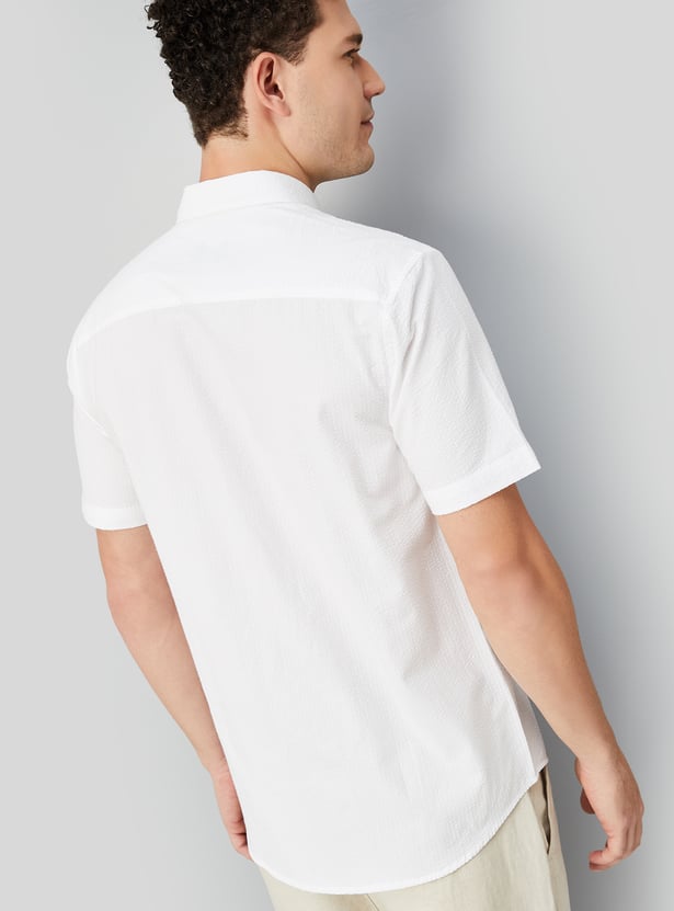 Men Striped Slim Fit Shirt