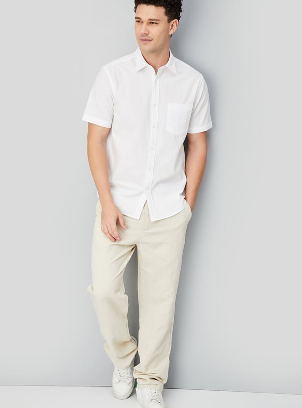 Men Striped Slim Fit Shirt