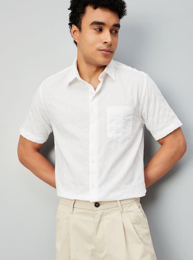 Men Striped Slim Fit Shirt