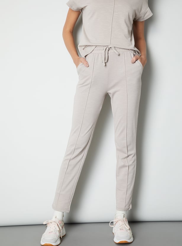 Women Textured Trousers