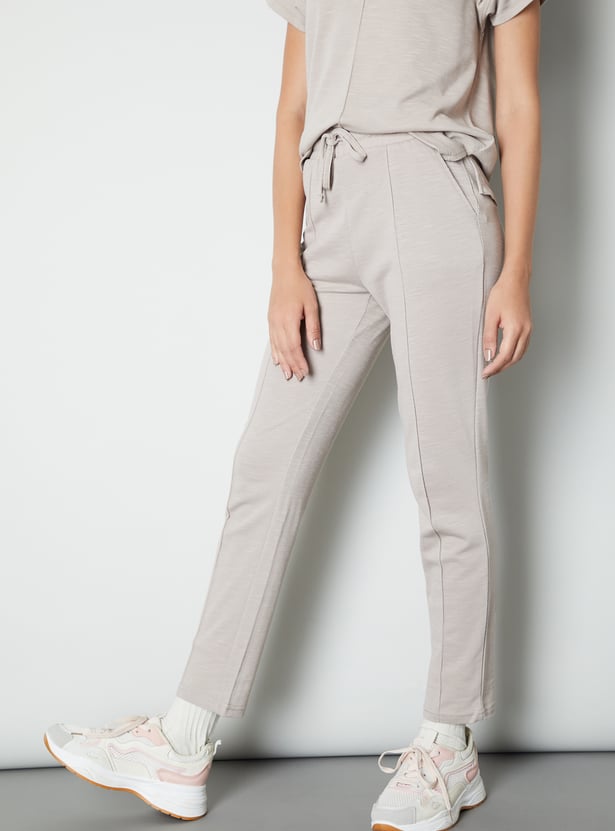 Women Textured Trousers