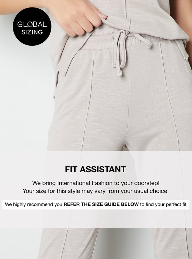 Women Textured Trousers