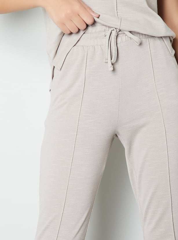 Women Textured Trousers