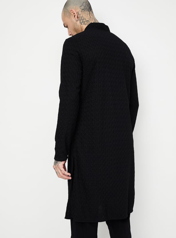 Men Embroidered Regular Fit Kurta