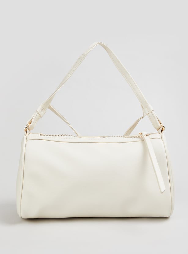 Women Solid Bowler Sling Bag
