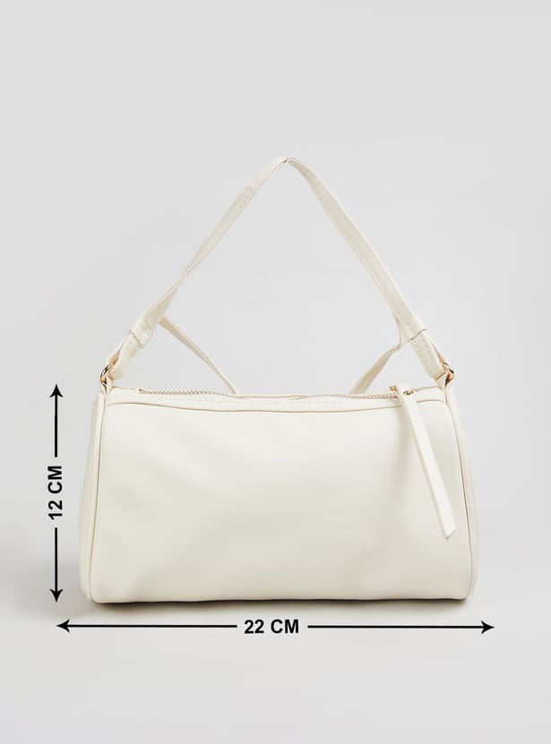 Women Solid Bowler Sling Bag