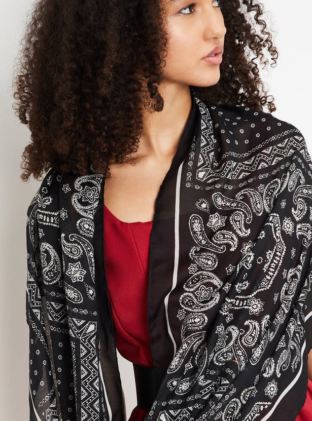 Women Paisley Print Scarf