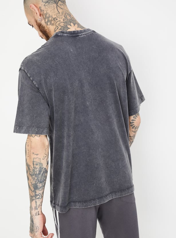 Men Printed Oversized Sports T-shirt
