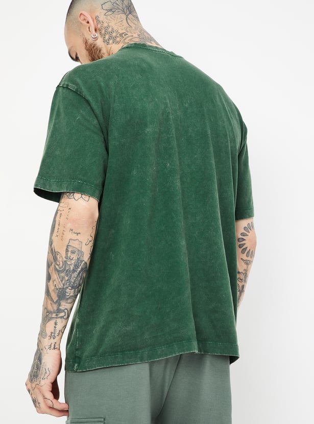 Men Printed Oversized Sports T-shirt
