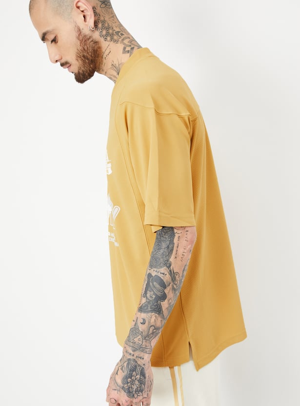 Men Printed Oversized Sports T-shirt