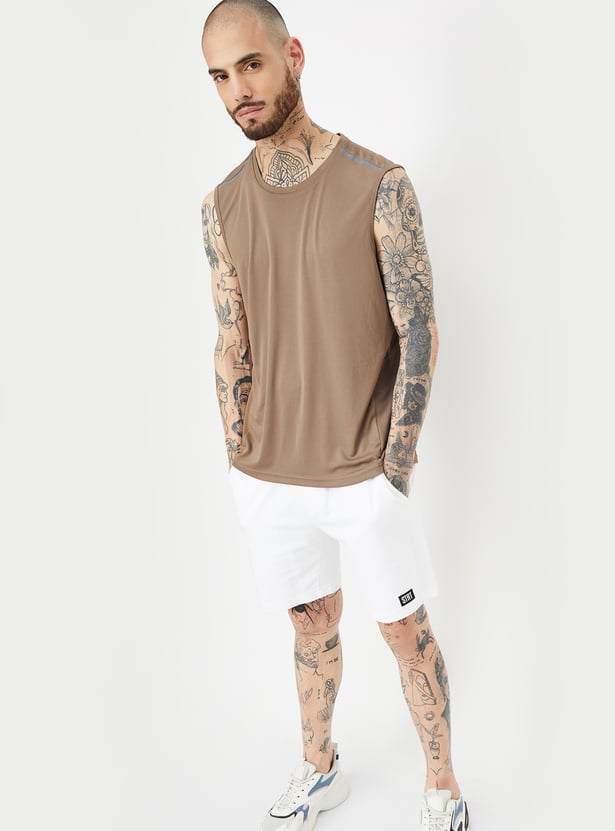 Men Solid Athleisure T-shirt