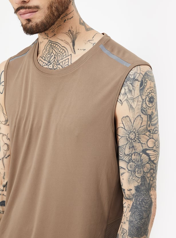 Men Solid Athleisure T-shirt
