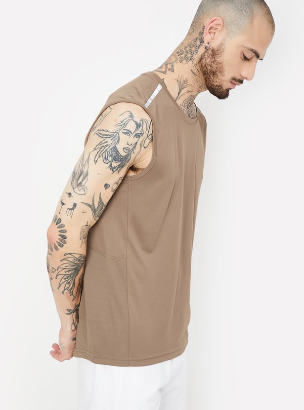 Men Solid Athleisure T-shirt
