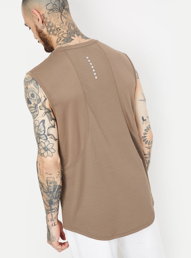 Men Solid Athleisure T-shirt