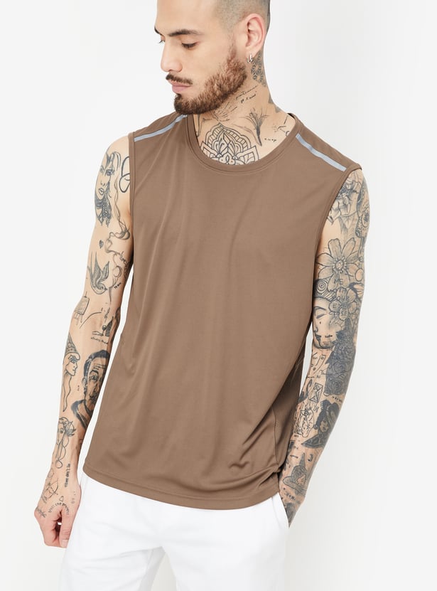 Men Solid Athleisure T-shirt