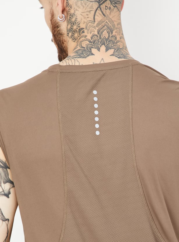 Men Solid Athleisure T-shirt