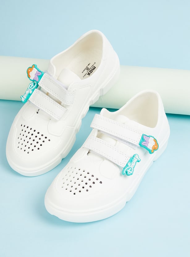 Girls Daisy Duck Applique Sneakers