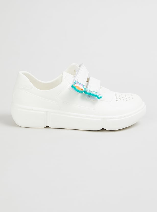 Girls Daisy Duck Applique Sneakers